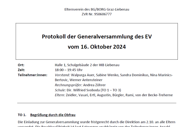 24 EV Generalversammlung